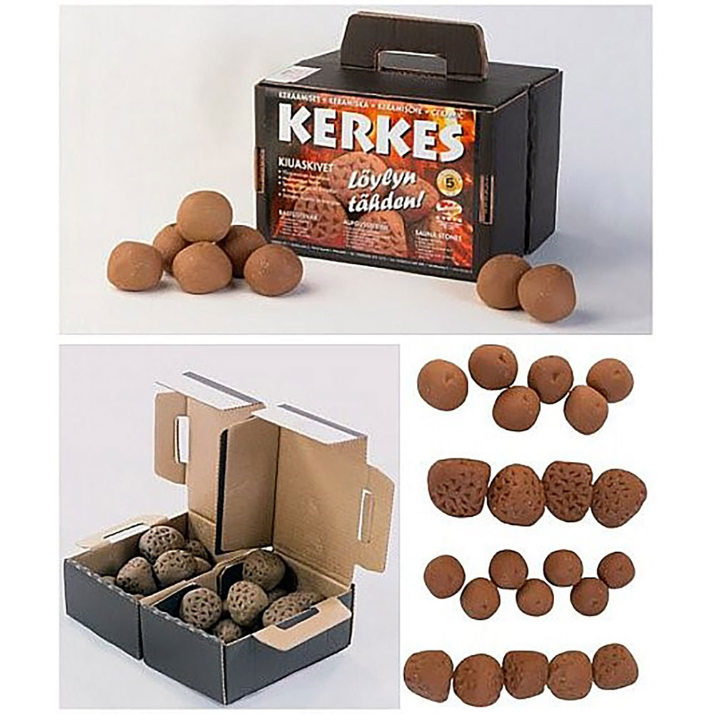 Kerkes Keramiske saunasten (20 kg) Ø5-10 cm - Billede 3